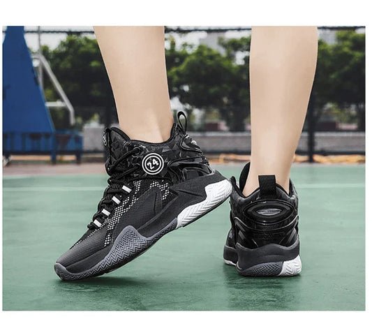 Kids Basketball Shoes Legendary Number Children's Anti-Slip Breathable Outdoor Sports Sneakers for Boys Daily Training Exercise