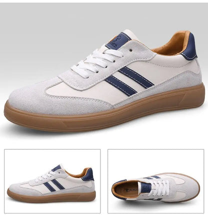 High Quality Leather Sneakers Men Trainers Classic Casual Sports Shoes Man Flat Sneakers Outdoor Non-slip Men's Skateboard Shoes