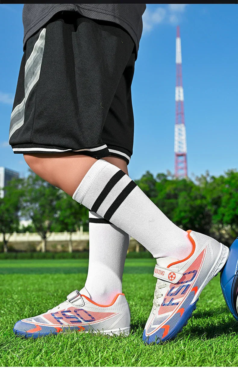 Kids Soccer Shoes School Football Boots Professional Cleats Grass Training Sport Footwear Boys Outdoor Futsal Soocer Boots 30-38