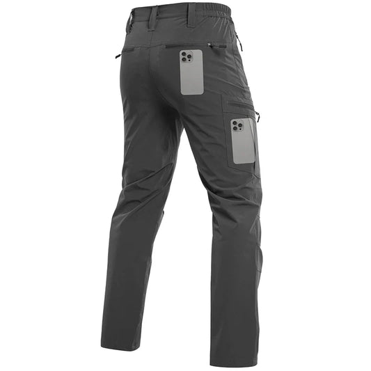 Men’s Lightweight Tactical Hiking Pants Waterproof Outdoor Camping Fishing Trousers Quick Dry Nylon Work Cargo Pants