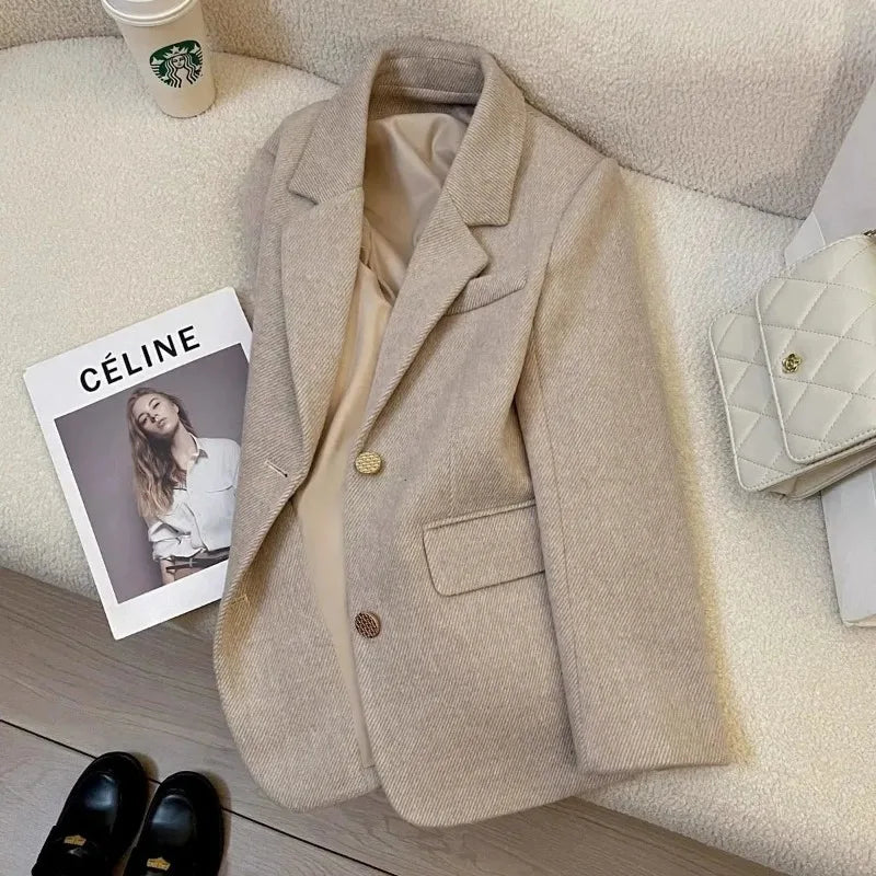 Women's Small Blazer Jacket 2026 Spring Autumn Fashion be all-match Ladies Suit Coat Design Sense high quality Lady Outerwear