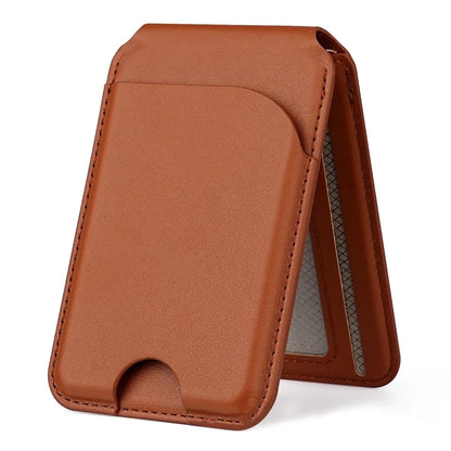 2 in 1 Magnetic MagSafe Wallet Stand, Leather Magnetic Card Holder Wallet for iPhone16/15/14/13/12 Series with Adjustable Holder