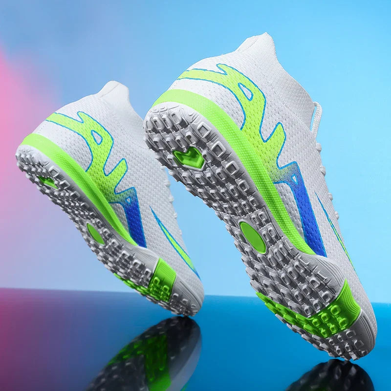 New Men Soccer Shoes Futsal Grass Cleats High-top Football Boots Non-Slip Sneakers High-quality Match Indoor Hot-selling Outdoor