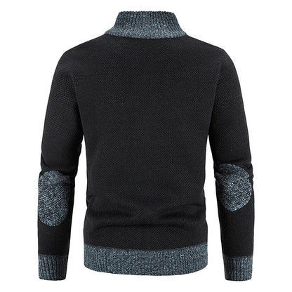 Autumn Spring Sweater Men's Cardigan Zip Up Turtleneck Jacket Y2K Sweatshirt Winter Hombre Cold Coat Knitted Jumper Sweatercoat