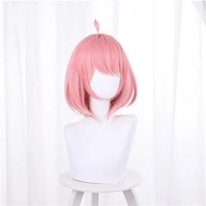 Anime SPY X FAMILY Anya Forger Cosplay Costume Black Dress Uniform Child Girls Pink Wig Stockings Party Role Outfit Adults Kids