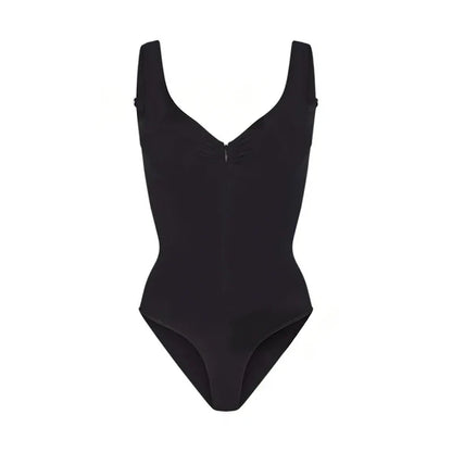 Sexy Tight Corsets Women's Bodysuit Sleeveless V-Neck Zipper Lady Playsuits 2026 Spring Summer Female Slim Backless Romper
