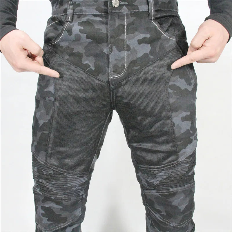 New PK719 Upgrade Model Motorcycle Summer Riding Jeans With Breathable Net Knight CE Certification Equipment Anti-fall Pants