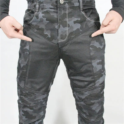 New PK719 Upgrade Model Motorcycle Summer Riding Jeans With Breathable Net Knight CE Certification Equipment Anti-fall Pants