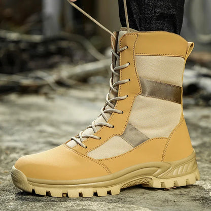2026 Men Shoes Winter Men Combat Tactical Boots Ankle Work Safety Shoes Special Force Army Boots Male Waterproof Motorcycle Shoe