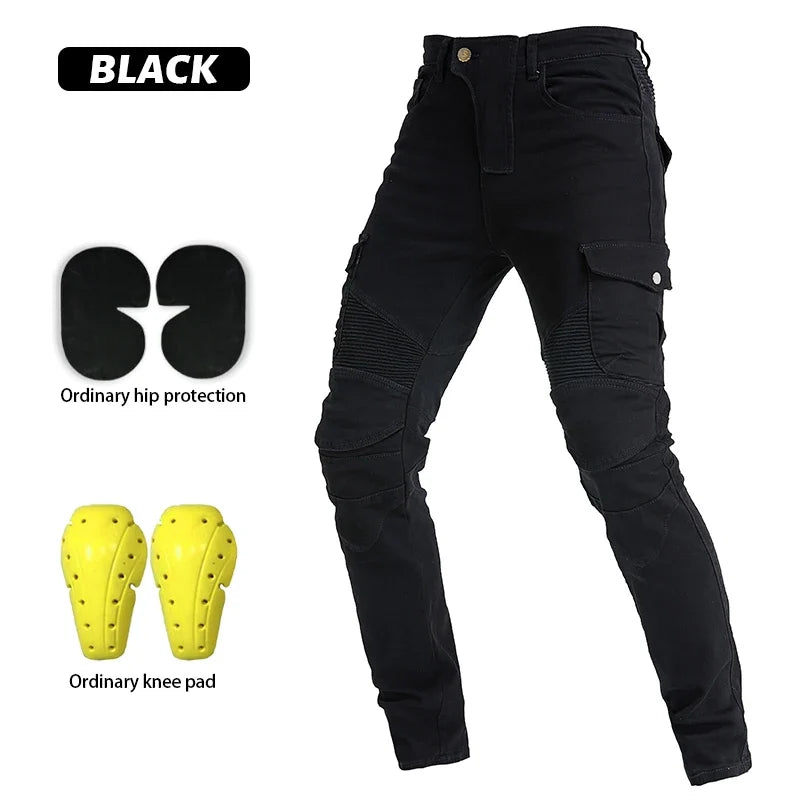 Moto Jeans  Motorcycle Pants Motorcycle Jeans Protective Gear Riding Touring Motorbike Trousers With Protect Gears Summer Women