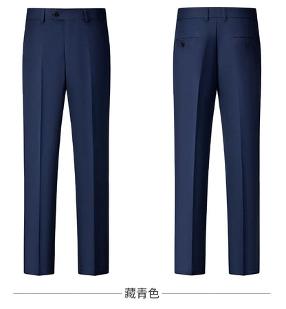 High-End Wool Suit Set for Men, Fashionable and Stylish Business Casual Three-Piece Suit, Tencel Suit, Groom's Wedding Dress