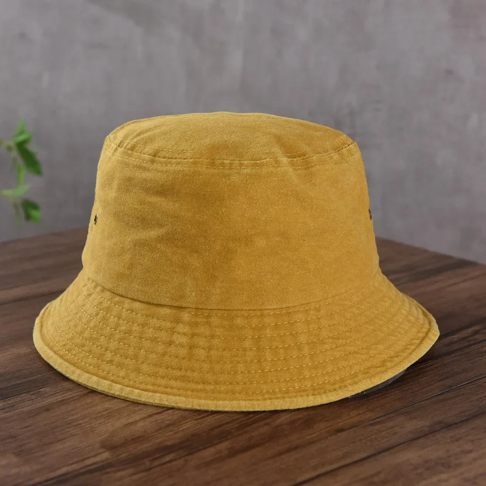Wholesale New Bob Summer Bucket Hats Reversible Men Ladies Cotton Outdoor Sports Pull Up Fashion Panama Sun Hat Gift Wine Party