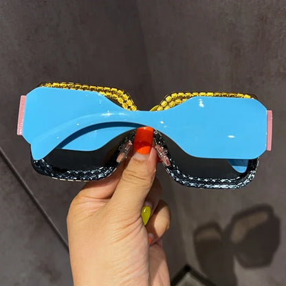 Oversized Sunglasses For Women Brand Designer Big Frame Punk Sun Glasses Female Eyewear Gafas De Sol Hombre