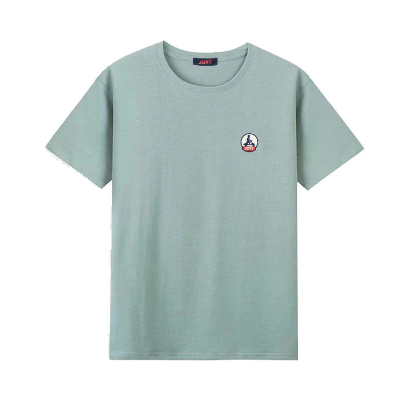 Europe Summer High Quality Tops 100%Cotton Men Women T-shirt Embroidery Logo Couple Casual Loose O-Neck Short Sleeve Tees
