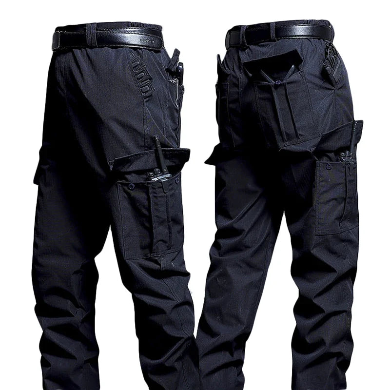 Wear-Resistant Cargo Pants Men Casual Work Stretch Trousers Breathable Multi-Pocket Outdoor Waterproof Training Hiking Pant Male