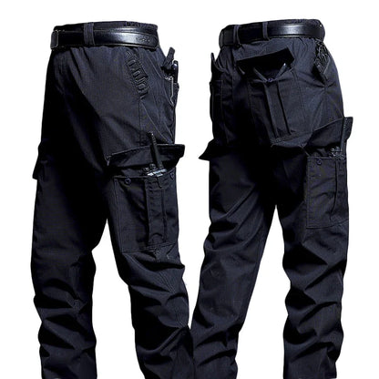 Wear-Resistant Cargo Pants Men Casual Work Stretch Trousers Breathable Multi-Pocket Outdoor Waterproof Training Hiking Pant Male