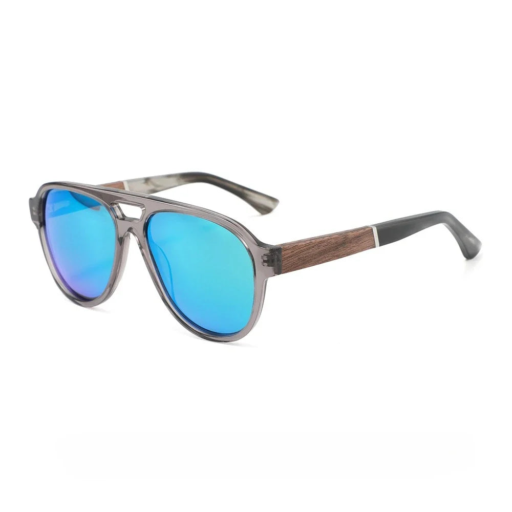 2026 Fashion Top Quality Double Beam Sunglasses Pilot Men Designer Brand Sun Glasses Acetate Women Outdoor UV400 Anti UV Goggles