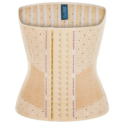 25 Steel Bones Latex Waist Trainer Body Shaper Long Torso Corset Shapewear Women Fajas Girdles Cincher Slimming Belly