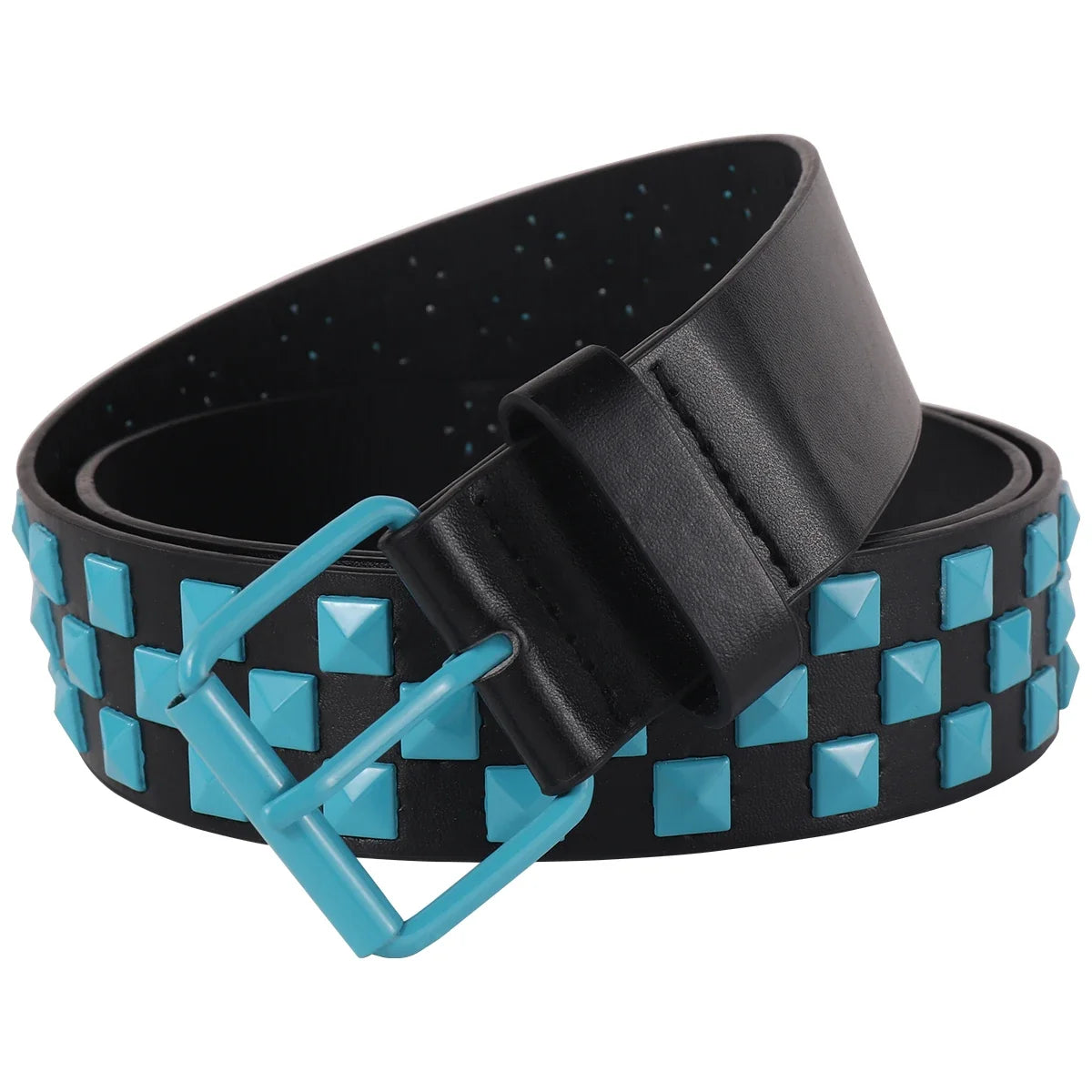 Ladies' inlaid belt, suitable for punk, street, and retro styles, can be paired with hard items such as leather jackets