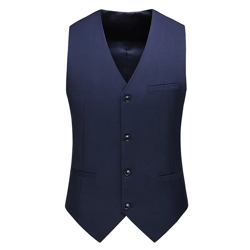 Vest for Men 17 Colors Solid Color Slim Single Breasted Waistcoat Business Fashion Casual High Quality Men Clothing Suit Vests