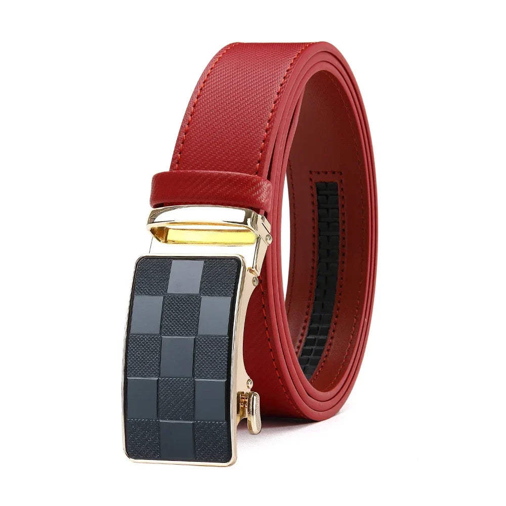Men's Belt Metal Automatic Buckle Branded Belt Men's High-quality Genuine Leather Luxury Plus Size Men's Branded Belt