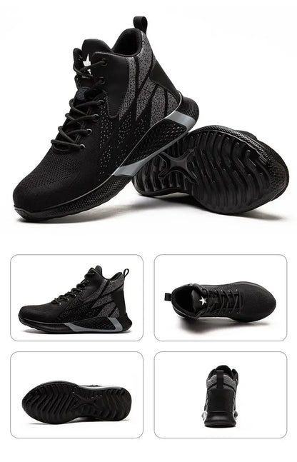 Anti-Smash Anti-Puncture Safety Shoes Men For Work Sneakers Women Men Steel Toe Work Shoes Security Protective Shoes Lightweight