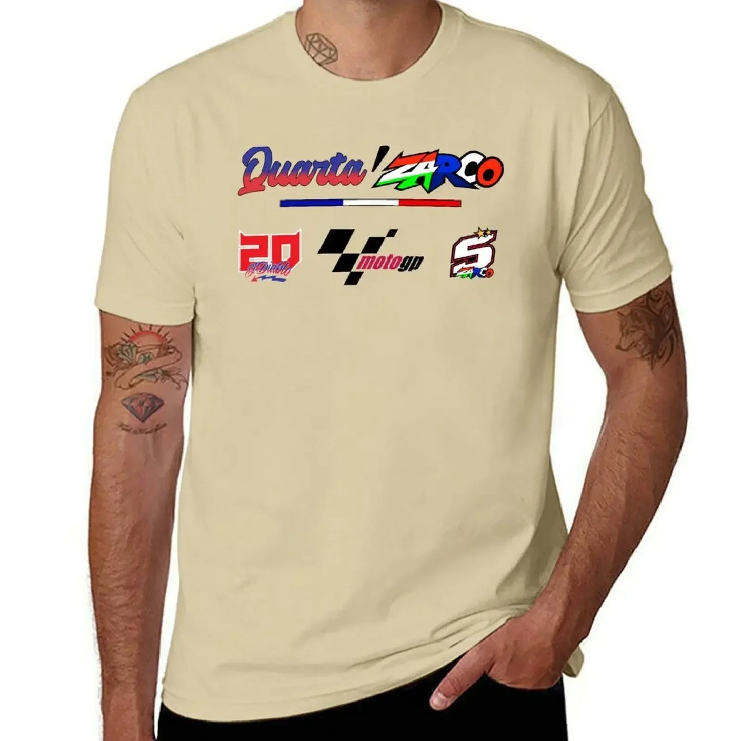 Quartararo x Zarco T-Shirt aesthetic clothes plus size tops vintage clothes cotton graphic tees mens t shirt graphic