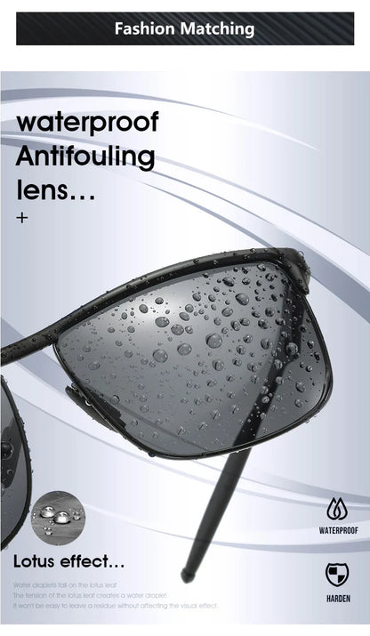 Metal Men Sunglasses Polarized UV400 Protection for Driving Fishing Hiking Golf Everyday Use