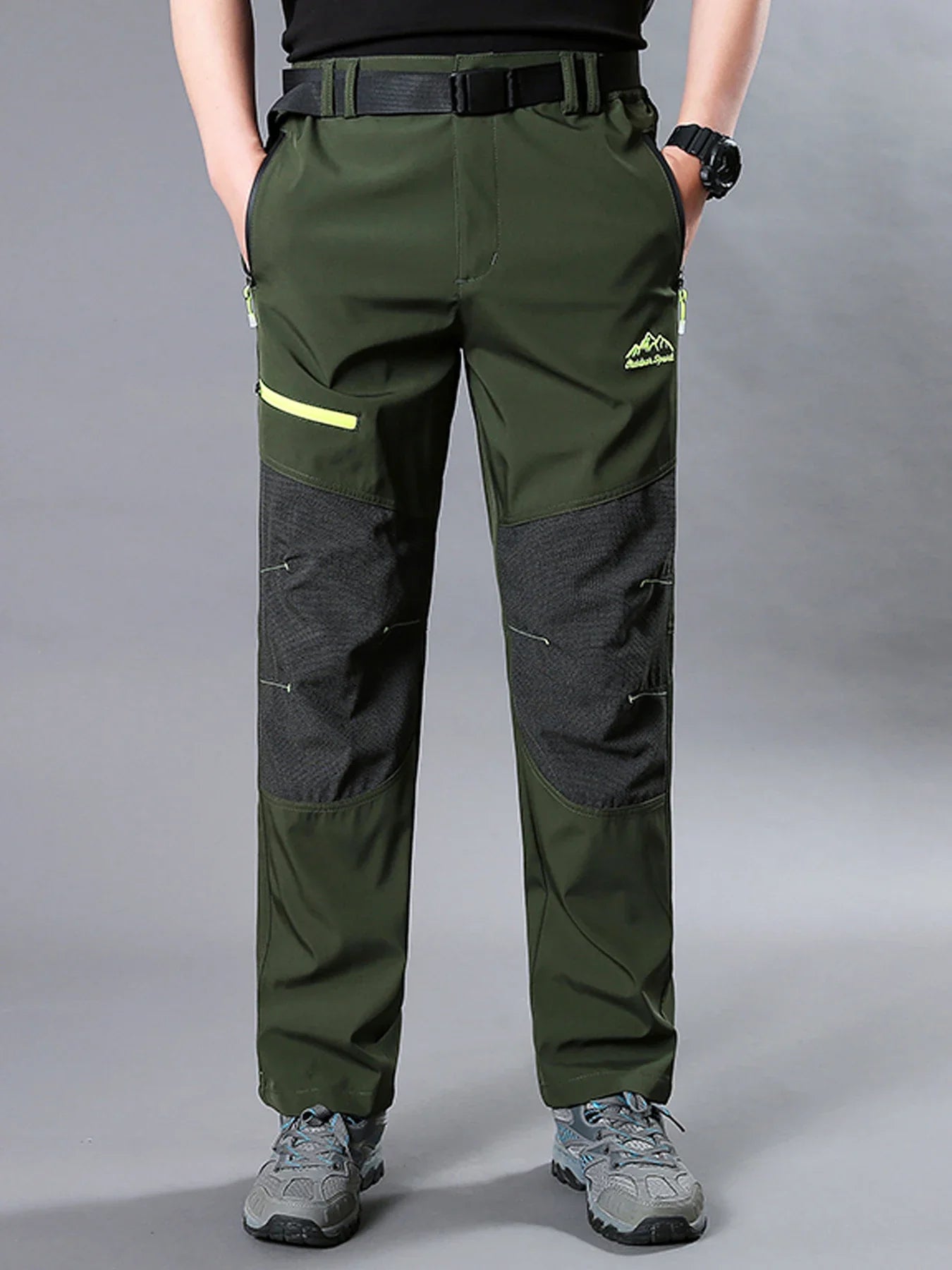 Free Belt Outdoor Cargo Pants Men Hiking Camping Quick Dry Pant Waterproof Elastic Spring Summer Climbing Trekking Trousers
