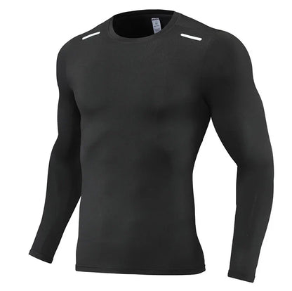 Long Sleeve T-shirt Fitness Basketball Running Tight Men Spandex Bodybuilding Sports Shirt Gym Training Compression Sport Top
