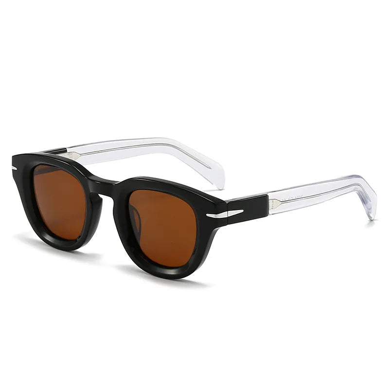 Fashion Thick Plate Acetate Lunette De Soleil Homme Retro Square Frame Personality Polarized Sunglasses Sunglasses Woman 2025