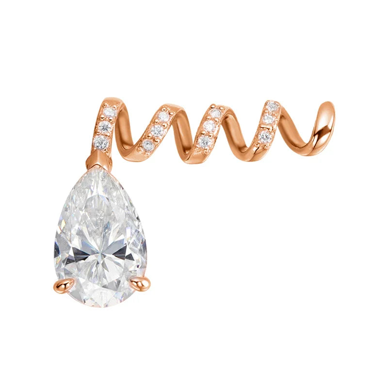 3CT 5CT All Moissanite Necklace for Women DIY Pendant Lab Diamond Couple Gifts 100% Real 925 Sterling Silver Jewelry