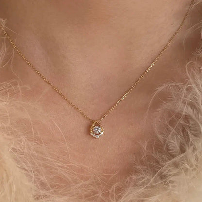 D VVS1 0.5CT Moissanite Necklace for Women Mermaid's Tears Pendant Wedding Party Fine Jewelry S925 Sterling Silver Gifts