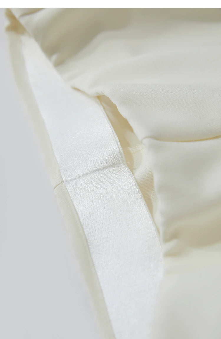 Minimalist Skirt Mermaid For Women 2025 Spring New Elegant Office Lady Solid Mid Length Slim Thin Elastic Skirts 12521065