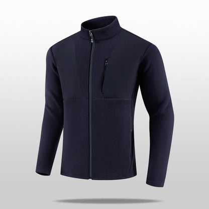 New Men's Autumn/Winter Outdoor Skiing Running Warm Thick Long Sleeve Base Shirt Fashion Casual Fitness Jacket T-Shirt Tops