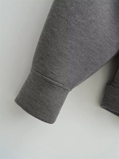 Winter New Women's Zipper Hoodie High Street Unisex style Double Pockets Oversize Loose Sweatshirts Outerwear Top