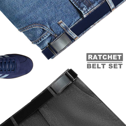 Leather belt men High Quality PU Leather Belts, Automatic Buckle Belt, Adjustable No Hole Belt Jeans Belt for Men