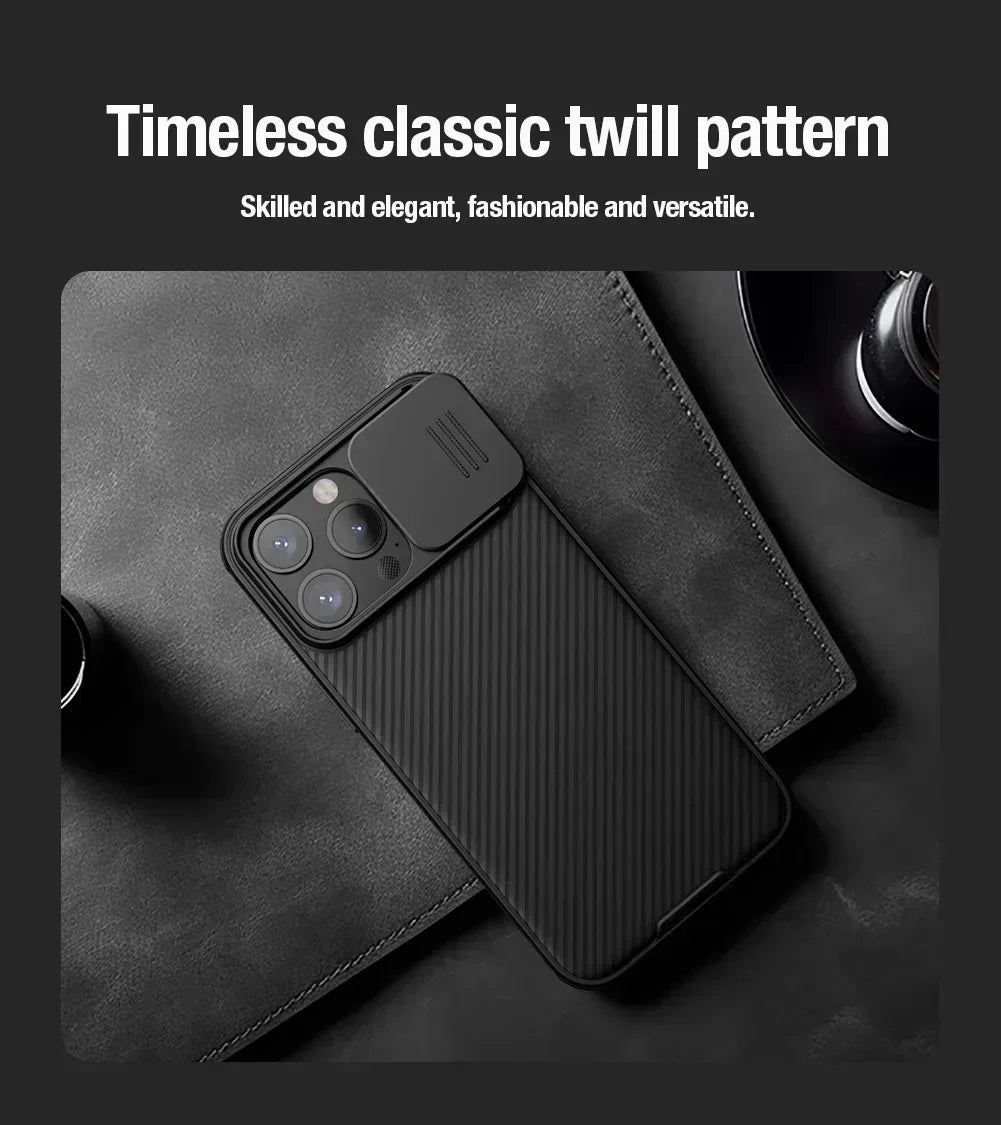 For iPhone 17 Pro Max 16 Pro Max 15 Pro 14 Series with Slide Camera Protector phone Cover  for iPhone 16 Pro 15 Plus