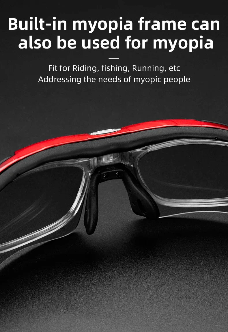 Bicycle Glasses Polarized Bike Sports Sunglasses Photochromic Men Women UV400 MTB Road Bike Goggles Outdoor Eyewear