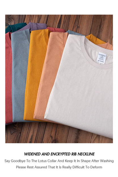 6.7oz 190grams Combed Cotton Tees Tshirts Mens Solid Tops Woman Male Custom Team Uniform Class Clothes Summer Customization