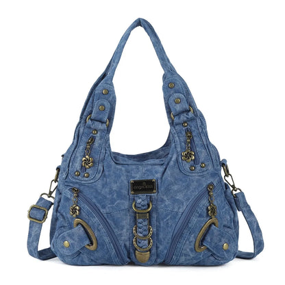 Vintage Bag Large Women's Shoulder Bag Leopard Print Top-Handle Fashion Satchel Dumpling Tote Hobos Handbags