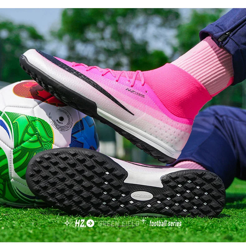 New Men Soccer Shoes Hot Sale Football Boots Women Professional TF/FG Sneakers Unisex High-quality Futsal Cleats Ultralight