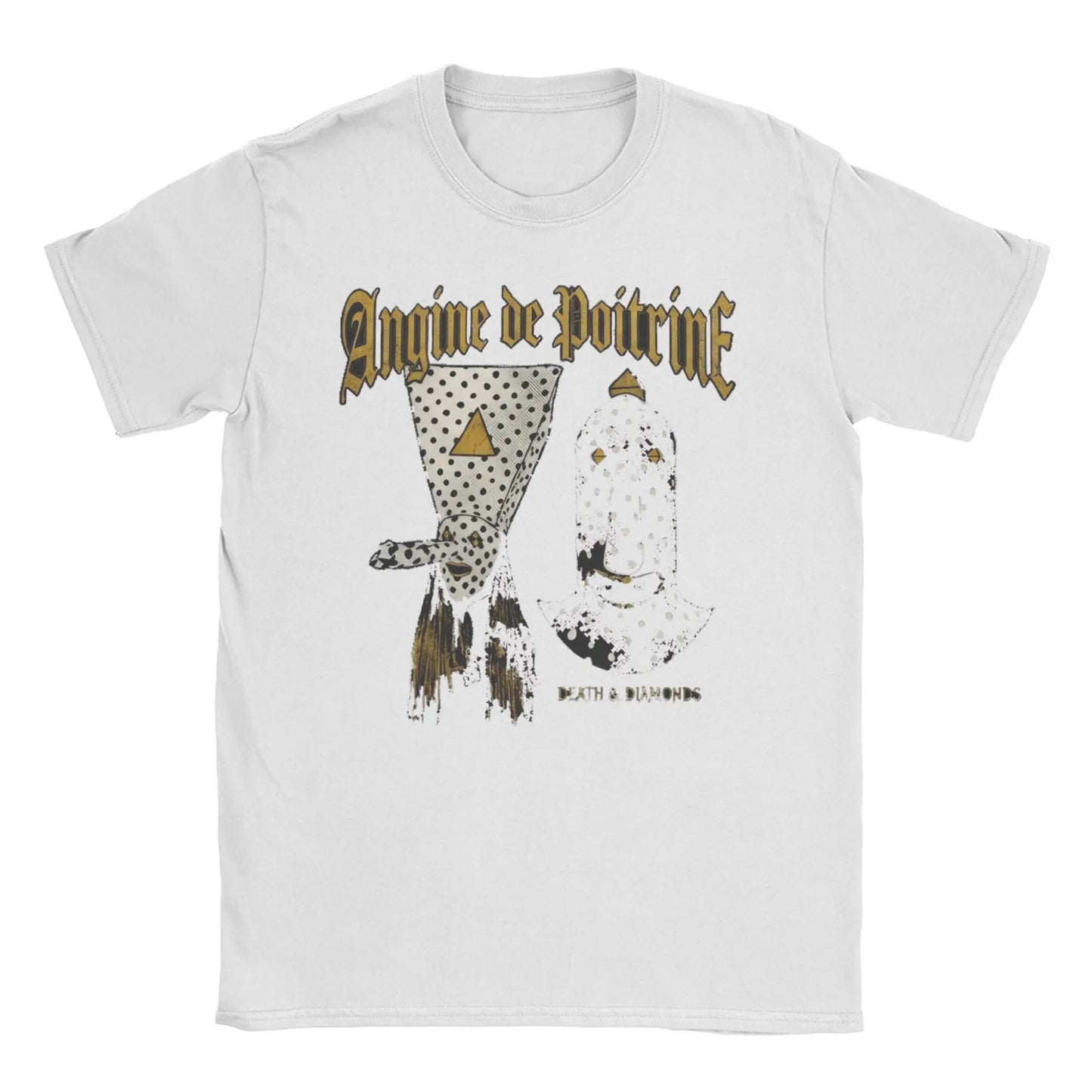 Printed Angine De Poitrine Rock Band T Shirt For Unisex  Cotton T-shirts Short Sleeve Clothes