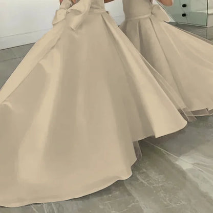 Simple White Flower Girl Dress A-Line O-Neck Floor Length Sleeveless Bow Kids Lovely Birthday First Communion Wedding Gowns 2025