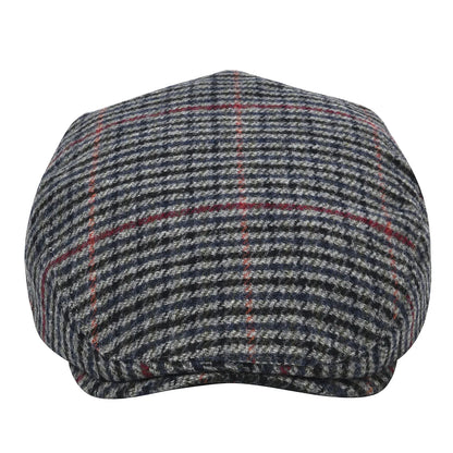 Men's Herringbone Flat Ivy Newsboy Hat Wool Blend Gatsby Cabbie Cap