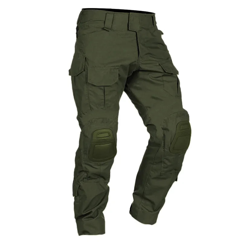 2025 Tactical Pant Combat Pants with Knee Pads Sport Trousers Camo Training Hunting Cargo Pants Men Multicam Clothing Breathable