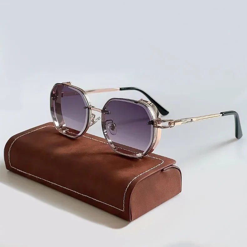 Steampunk Sunglasses For Men Punk Retro Sunglasses Women Trendy Vintage Fashion GlassesLuxe Gafas De Sol Hombre Zonnebril Heren