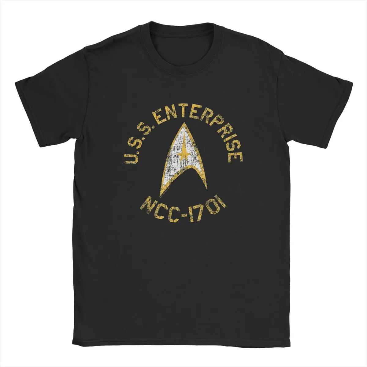 Men Stars Treks Collegiate T Shirt movie tv Series Pure Cotton Clothing Casual Short Sleeve Crewneck Tees New Arrival T-Shirt