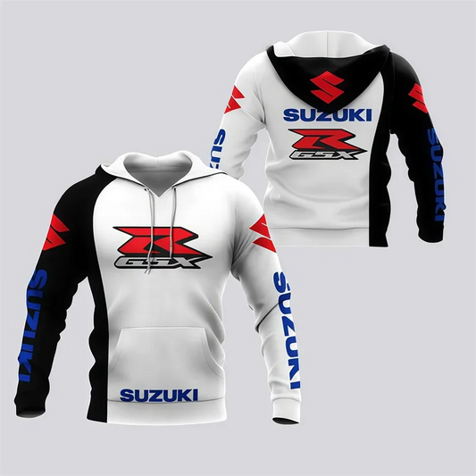 3D printed sweatshirt is a long-sleeved hoodie for adult motorcycle enthusiasts and outdoor casual sports enthusiasts