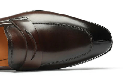 Men Loafer Casual Shoes Calf Leather Waterproofing Materials High Quality Wholesalers Online Formal Dress Slip-on Shoes